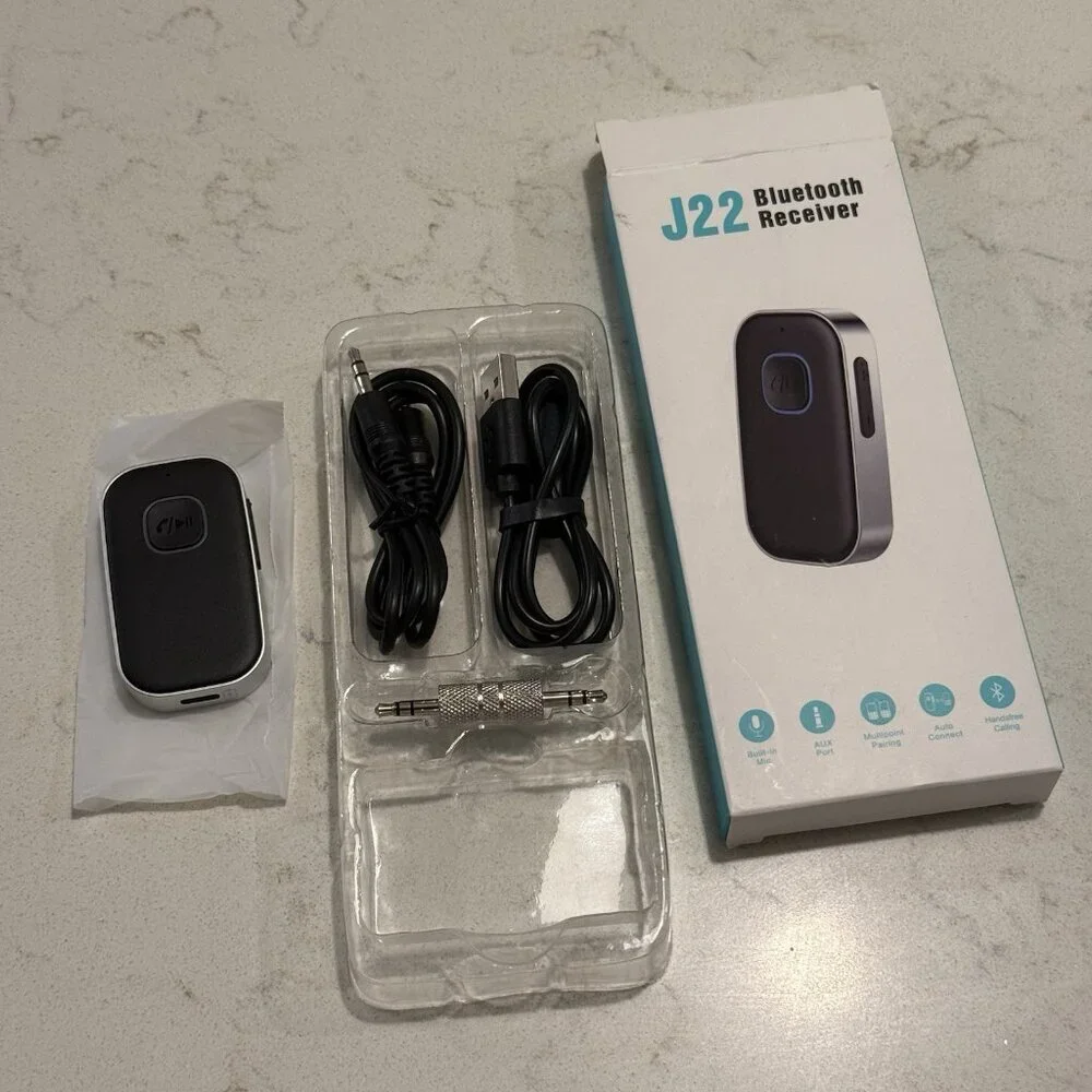 COMSOON Bluetooth Receiver for Car, Noise Cancelling 3.5mm AUX Bluetooth Car ...